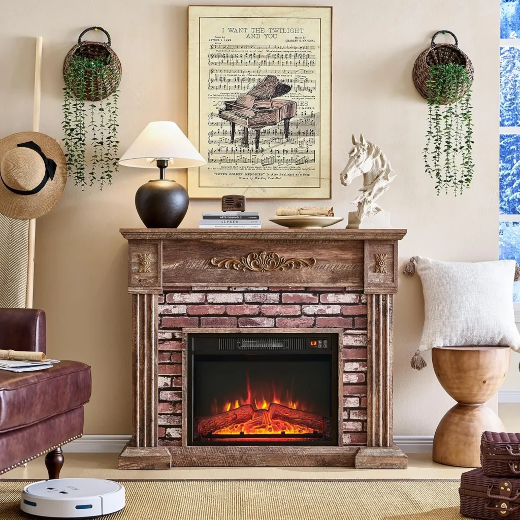 Realistic Electric Fireplace