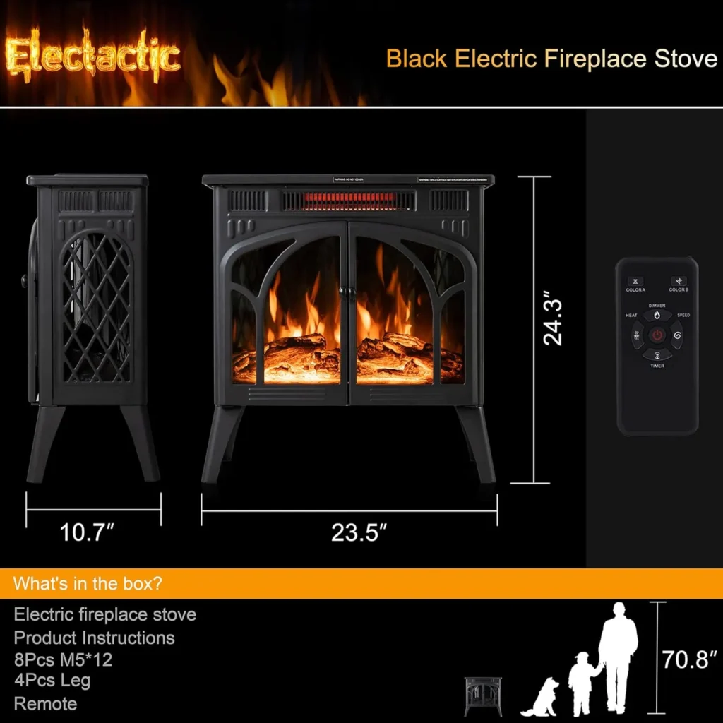 Realistic Electric Fireplace
