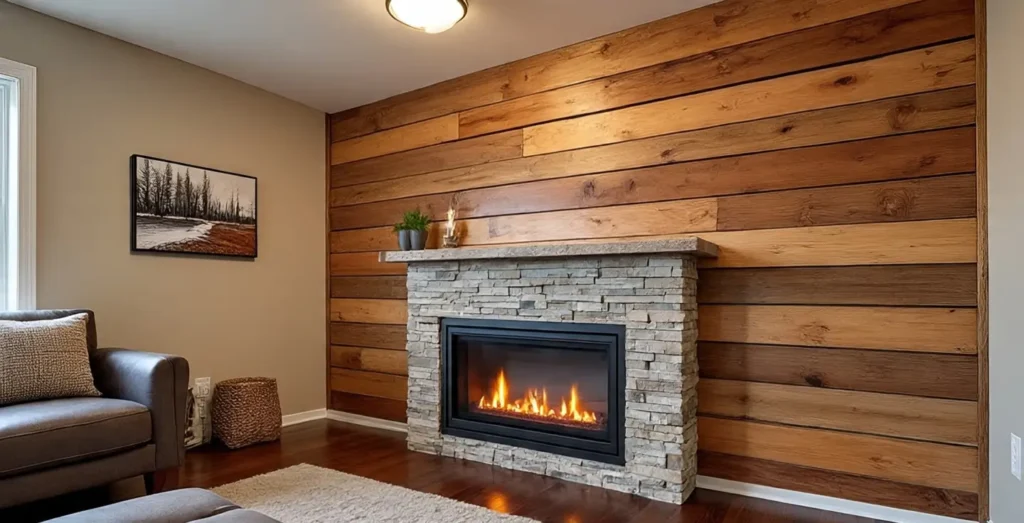 Rustic Styles Electric Fireplace Wall Mount Ideas