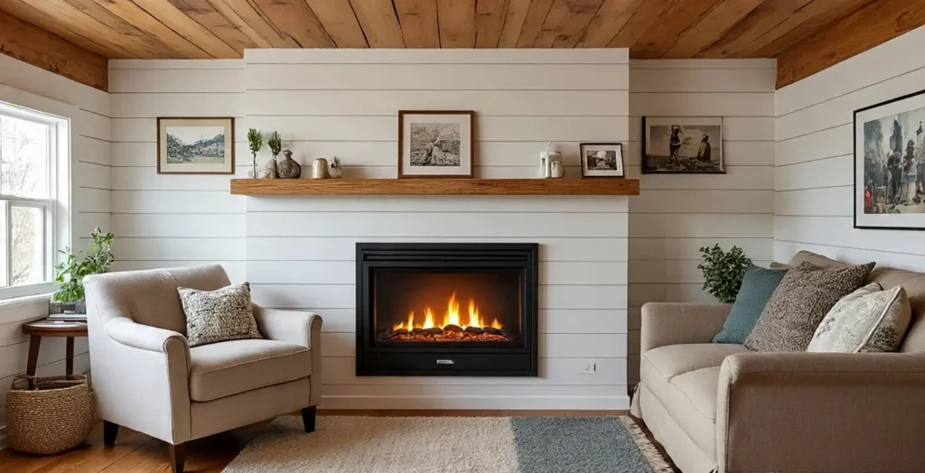 Rustic Styles Electric Fireplace Wall Mount Ideas