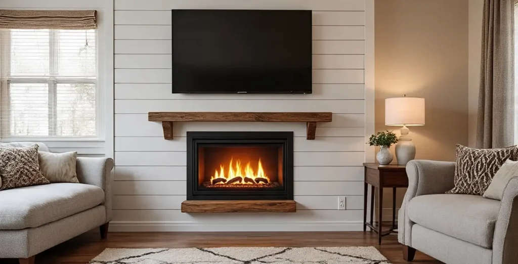 Rustic Styles Electric Fireplace Wall Mount Ideas