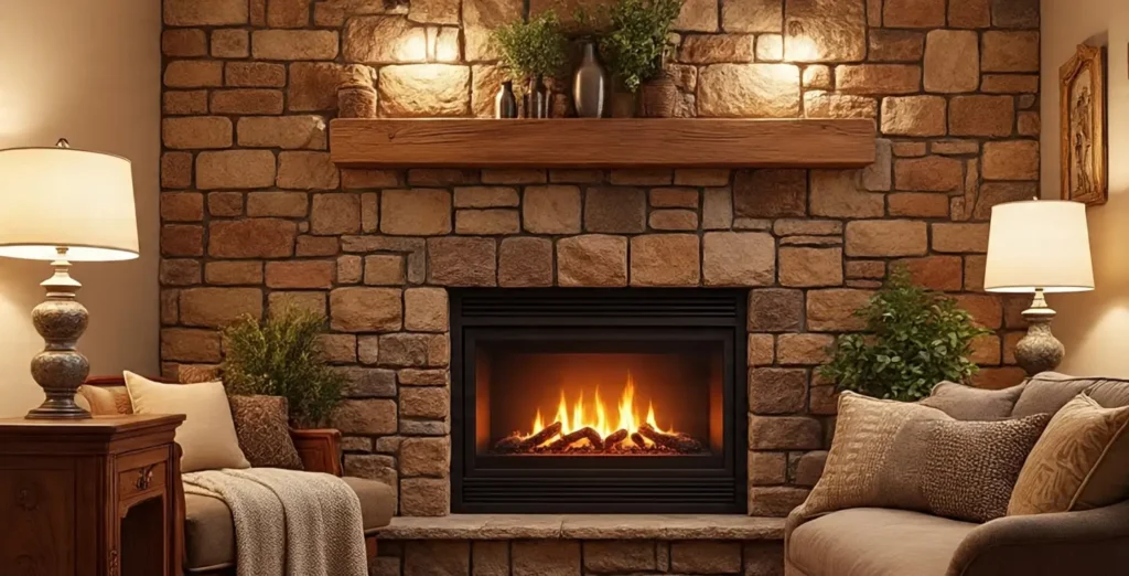 Rustic Styles Electric Fireplace Wall Mount Ideas