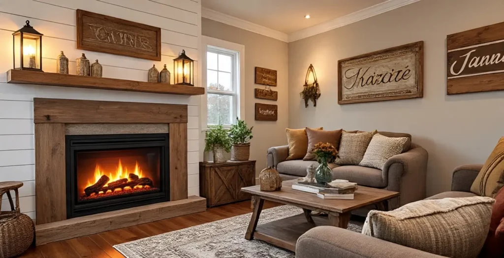 Rustic Styles Electric Fireplace Wall Mount Ideas