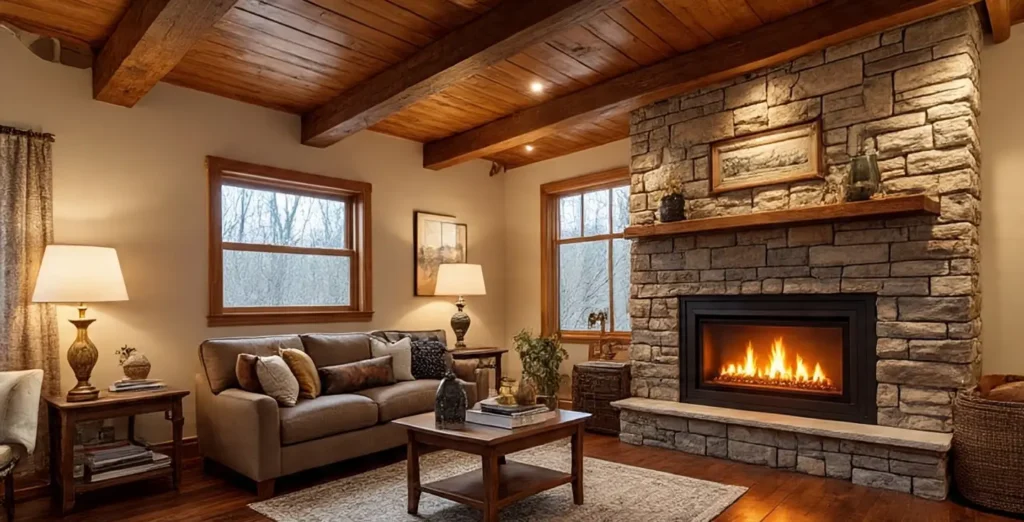 Rustic Styles Electric Fireplace Wall Mount Ideas