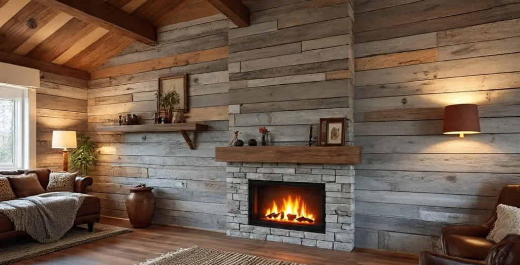 Rustic Styles Electric Fireplace Wall Mount Ideas