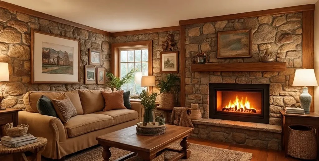Rustic Styles Electric Fireplace Wall Mount Ideas