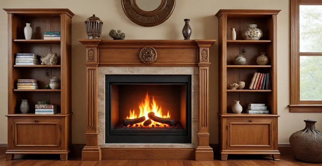 Rustic Styles Electric Fireplace Wall Mount Ideas