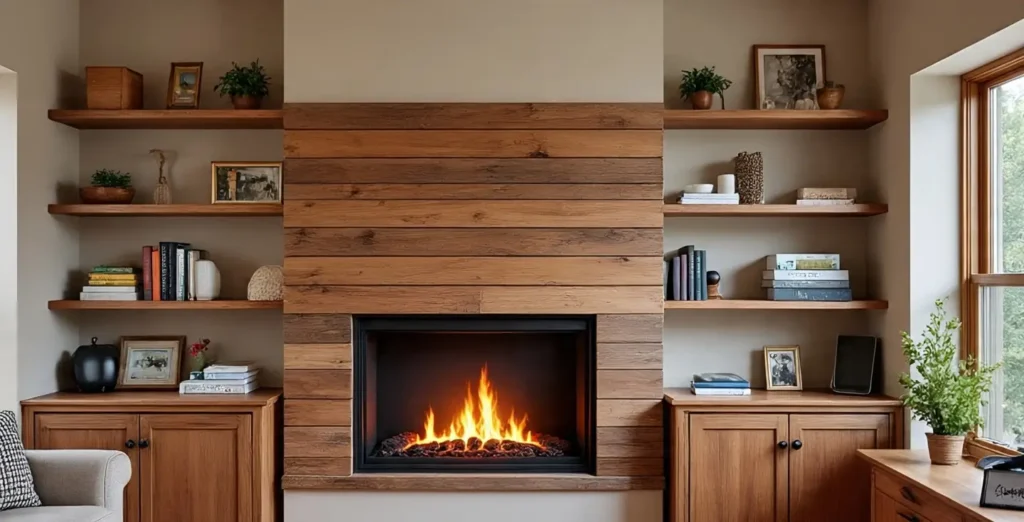 Rustic Styles Electric Fireplace Wall Mount Ideas