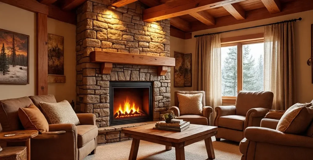 Rustic Styles Electric Fireplace Wall Mount Ideas
