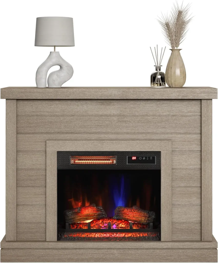 Shiplap Electric Fireplace