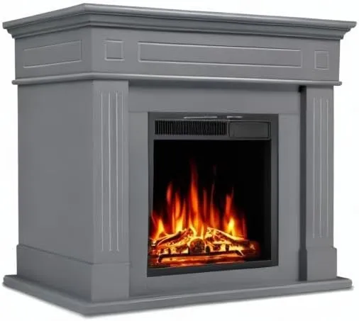 Shiplap Electric Fireplace