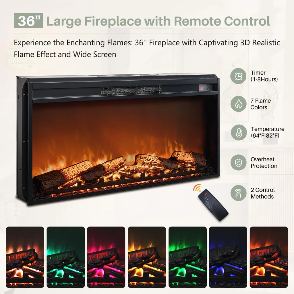 Shiplap Electric Fireplace