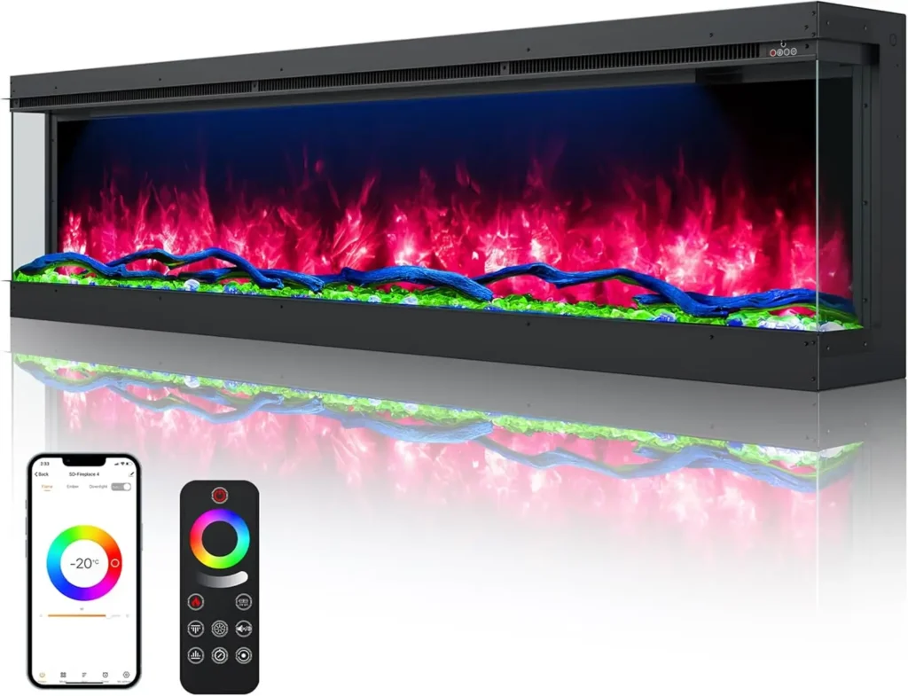 70 Inch Electric Fireplace