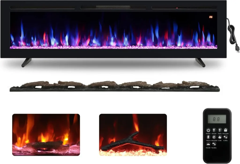 70 Inch Electric Fireplace