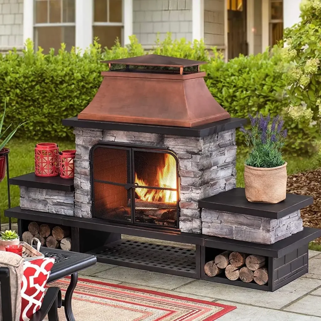 SUNJOY Outdoor Fireplace