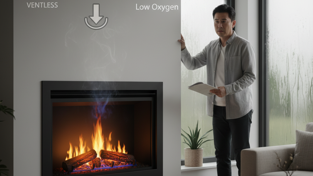 Disadvantages of Ventless Gas Fireplace