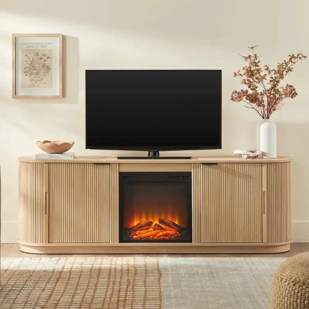 TV Stand With Fireplace