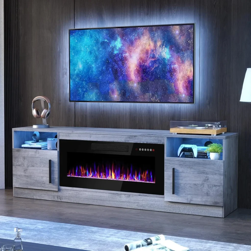 TV Stand With Fireplace
