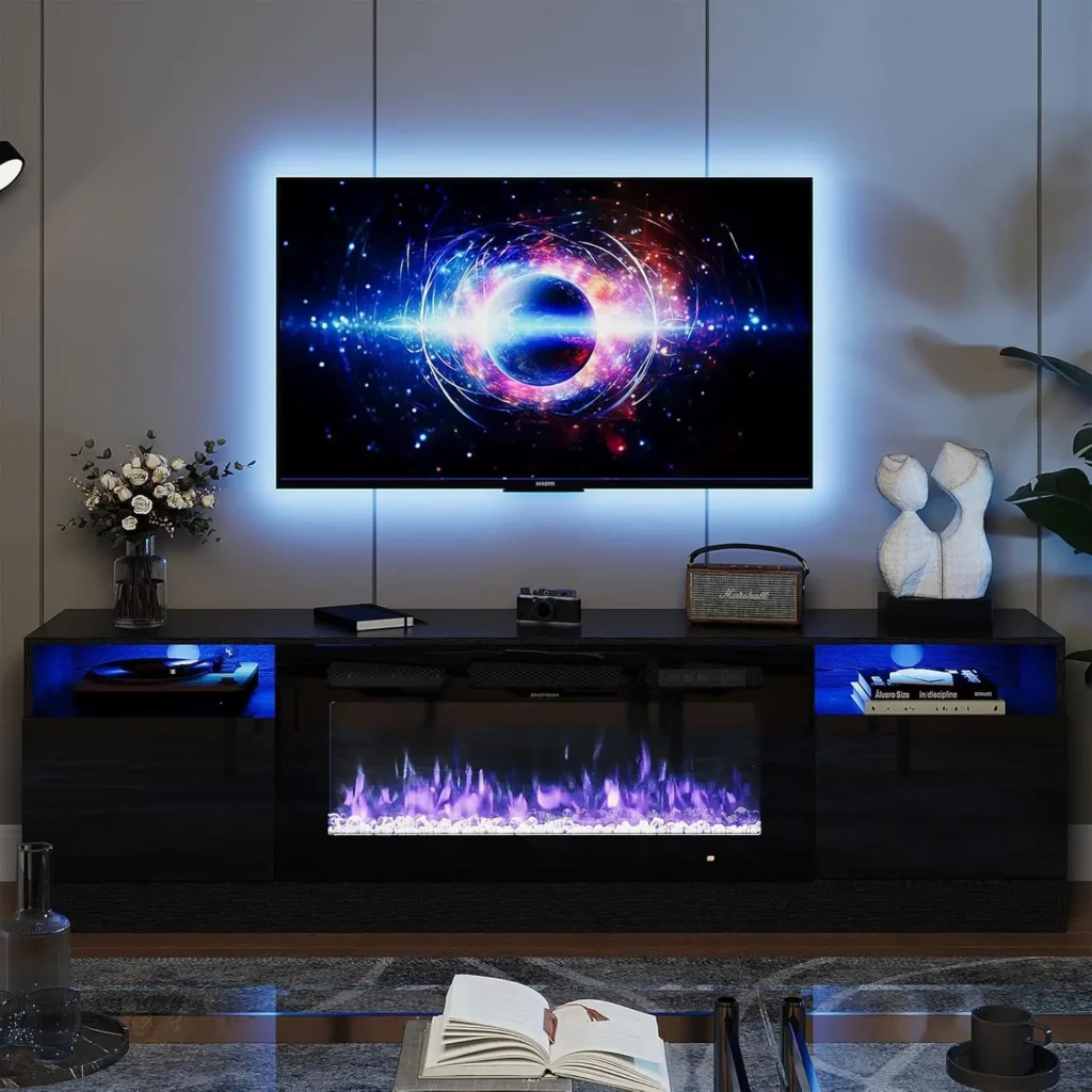 TV Stand With Fireplace