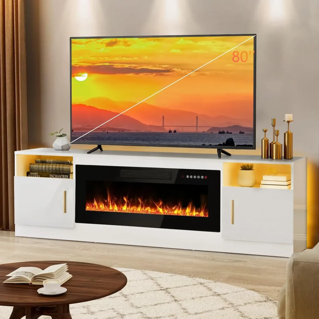 TV Stand With Fireplace