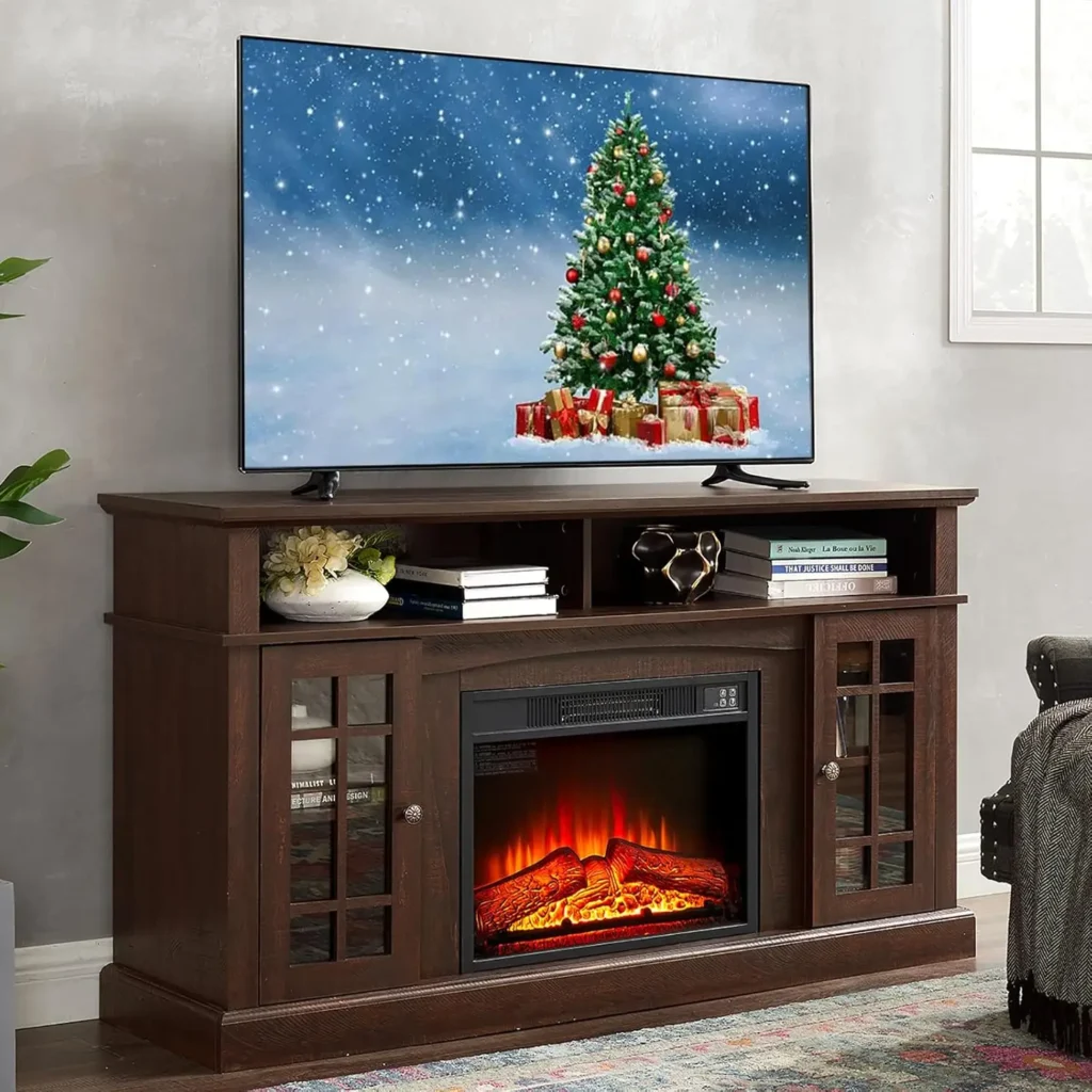 TV Stand With Fireplace